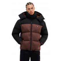 ELLESSE SARTORIA BADGE COLOURS APPIANI 2 PADDED JACKET ΜΠΟΥΦΑΝ ΑΝΔΡΙΚΟ BLACK/BROWN