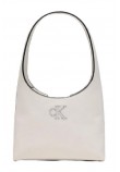 CALVIN KLEIN JEANS MINIMAL MONOGRAM SHOULDER BAG ΤΣΑΝΤΑ ΓΥΝΑΙΚΕΙΑ WHITE