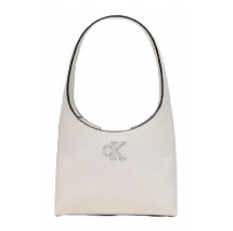 CALVIN KLEIN JEANS MINIMAL MONOGRAM SHOULDER BAG ΤΣΑΝΤΑ ΓΥΝΑΙΚΕΙΑ WHITE