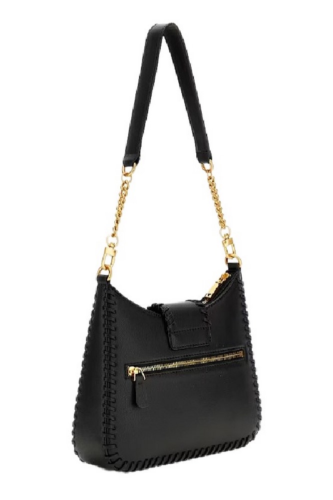 GUESS LIBERA SMALL HOBO ΤΣΑΝΤΑ ΓΥΝΑΙΚΕΙΑ BLACK