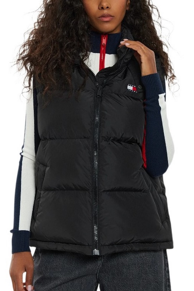 TOMMY JEANS ALASKA PUFFER VEST ΜΠΟΥΦΑΝ ΓΙΛΕΚΟ ΓΥΝΑΙΚΕΙΟ BLACK