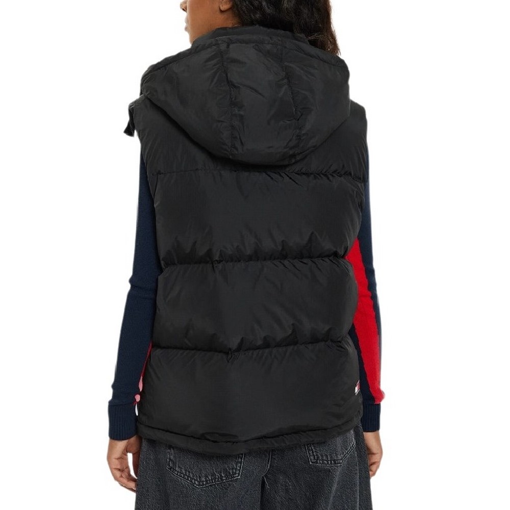 TOMMY JEANS ALASKA PUFFER VEST ΜΠΟΥΦΑΝ ΓΙΛΕΚΟ ΓΥΝΑΙΚΕΙΟ BLACK