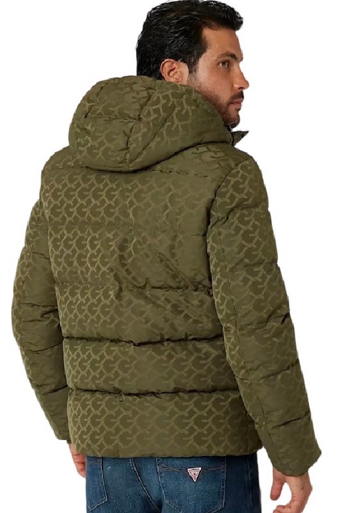 GUESS MONOGRAM PUFFA JKT ΜΠΟΥΦΑΝ ΑΝΔΡΙΚΟ KHAKI