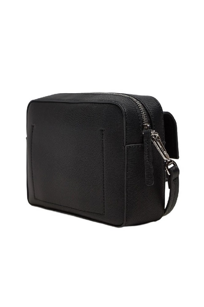 CALVIN KLEIN LINEAR CAMERA BAG SAFFIANO ΤΣΑΝΤΑ ΓΥΝΑΙΚΕΙΑ BLACK