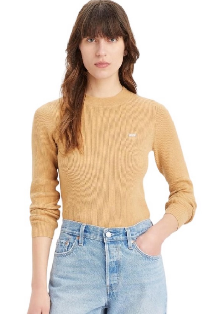 LEVIS RIB CREW SWEATER A07190022 ΜΠΛΟΥΖΑ ΓΥΝΑΙΚΕΙΑ TAN