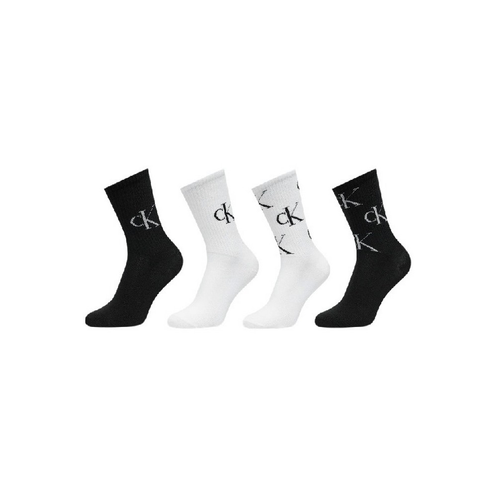 CALVIN KLEIN JEANS WOMEN SOCK 4P GIFTBOX ΚΑΛΤΣΕΣ ΓΥΝΑΙΚΕΙΕΣ BLACK/WHITE