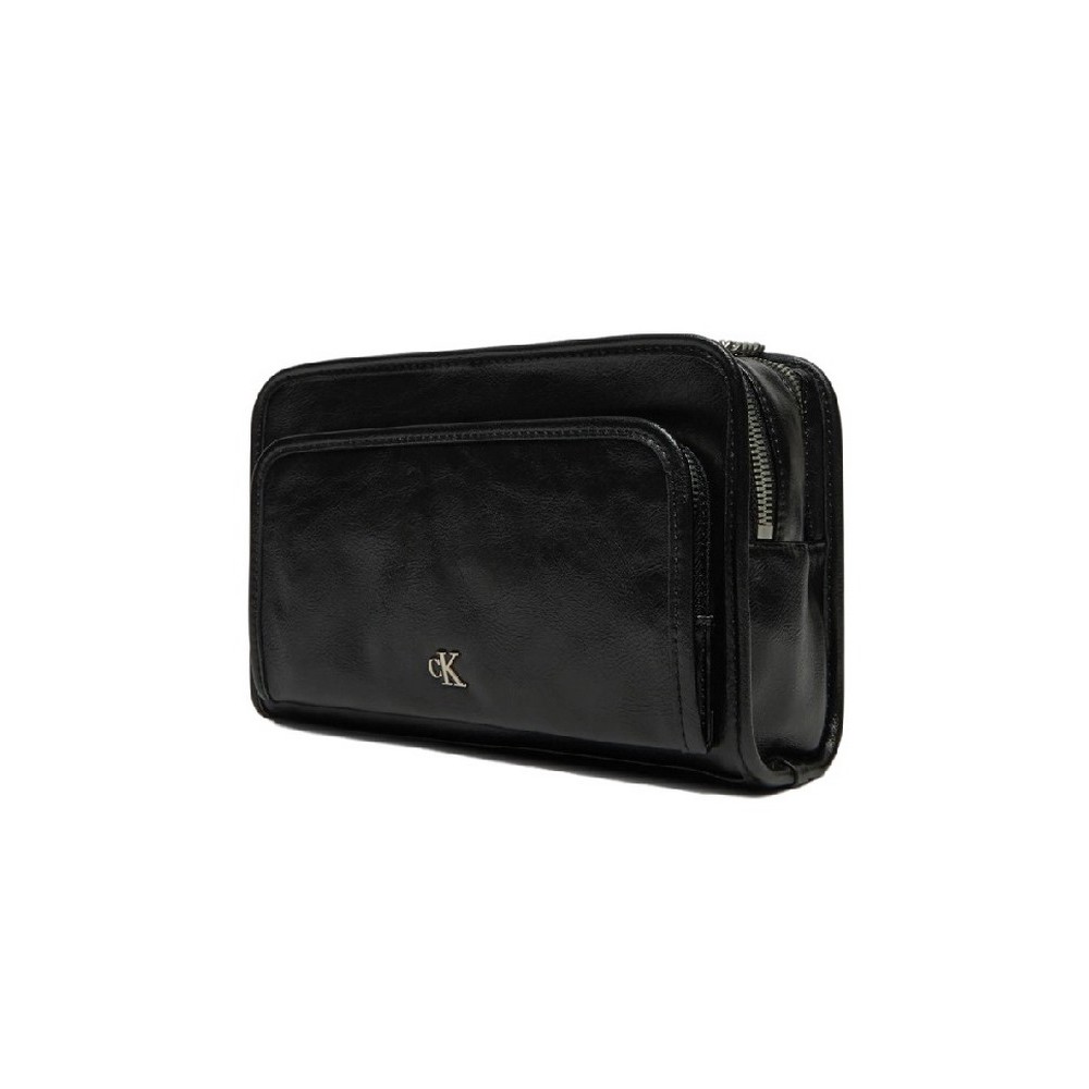 CALVIN KLEIN JEANS UTILITY DBL ZIP CAMERA BAG25 ΤΣΑΝΤΑ ΓΥΝΑΙΚΕΙΑ BLACK