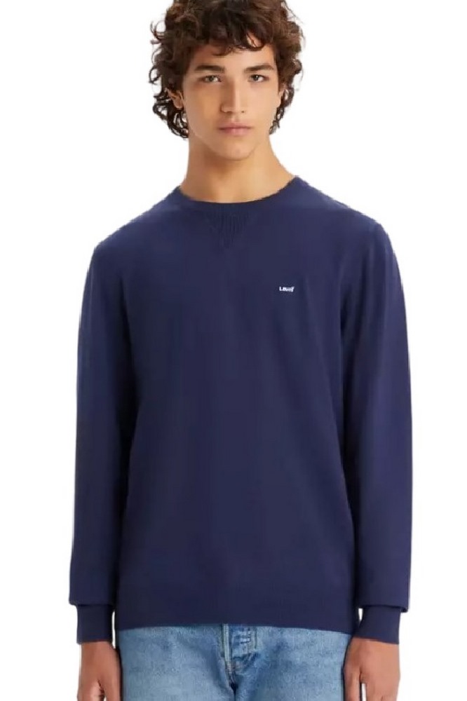 LEVIS LIGHTWEIGHT HM SWEATER A72070002 ΜΠΛΟΥΖΑ ΠΛΕΚΤΗ ΑΝΔΡΙΚΗ BLUE