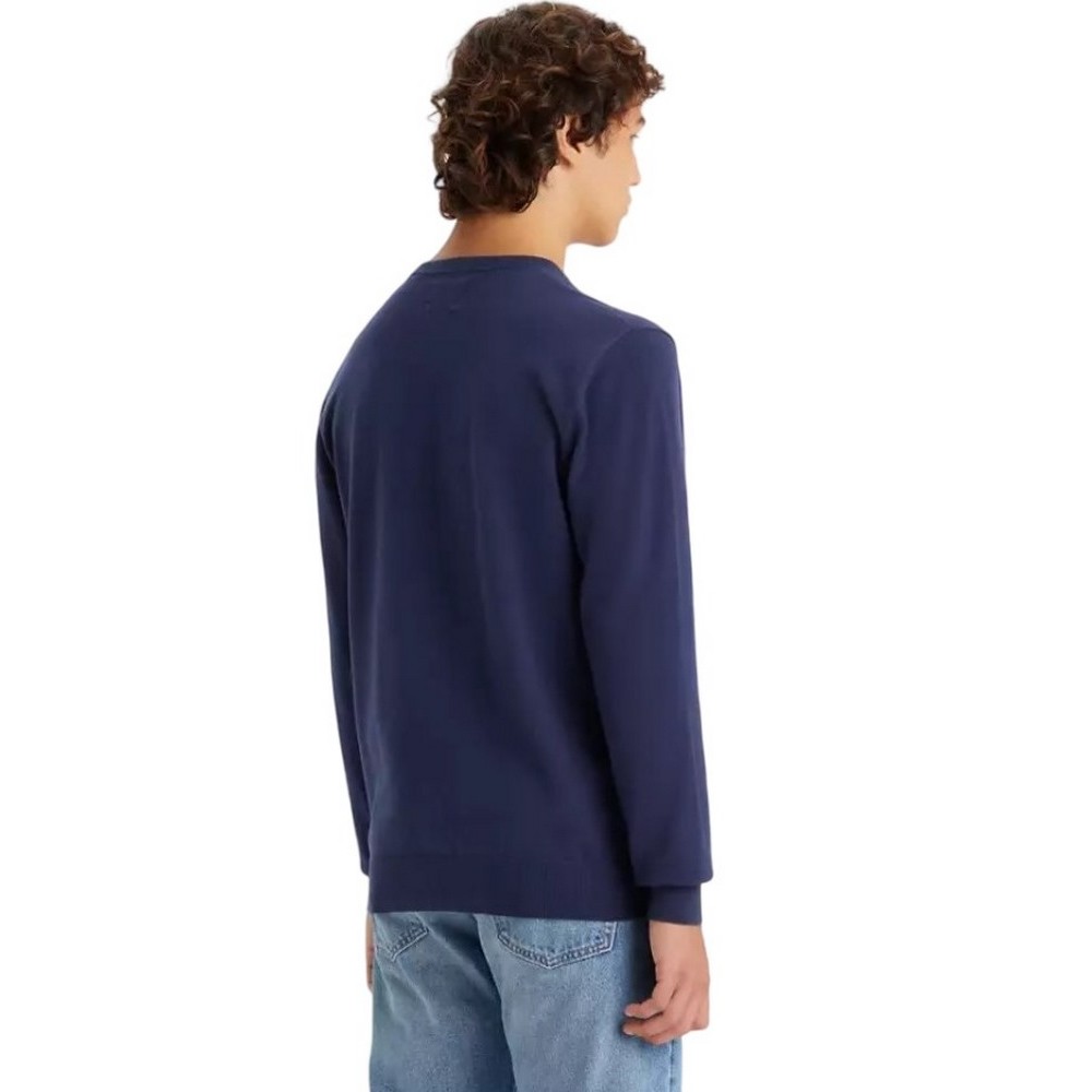 LEVIS LIGHTWEIGHT HM SWEATER A72070002 ΜΠΛΟΥΖΑ ΠΛΕΚΤΗ ΑΝΔΡΙΚΗ BLUE