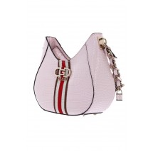 GUESS NELKA TOP ZIP CROSSBODY ΤΣΑΝΤΑ ΓΥΝΑΙΚΕΙΑ PINK