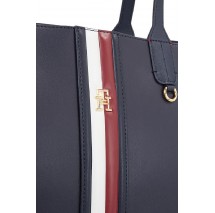 TOMMY HILFIGER ICONIC TOMMY TOTE PUFFY ΤΣΑΝΤΑ ΓΥΝΑΙΚΕΙΑ NAVY