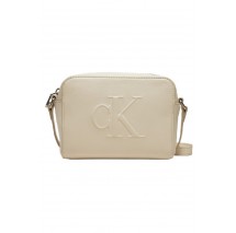 CALVIN KLEIN JEANS SCULPTED CAMERA BAG DEBOSS ΤΣΑΝΤΑ ΓΥΝΑΙΚΕΙΑ ECRU