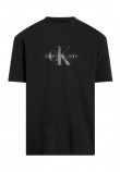 CALVIN KLEIN JEANS HERO MONOGRAM TEE T-SHIRT ΜΠΛΟΥΖΑ ΑΝΔΡΙΚΗ BLACK