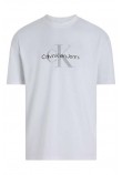 CALVIN KLEIN JEANS HERO MONOGRAM TEE T-SHIRT ΜΠΛΟΥΖΑ ΑΝΔΡΙΚΗ WHITE