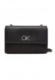 CALVIN KLEIN RE-LOCK CONV SHOULDER BAG_JQC ΤΣΑΝΤΑ ΓΥΝΑΙΚΕΙΑ BLACK