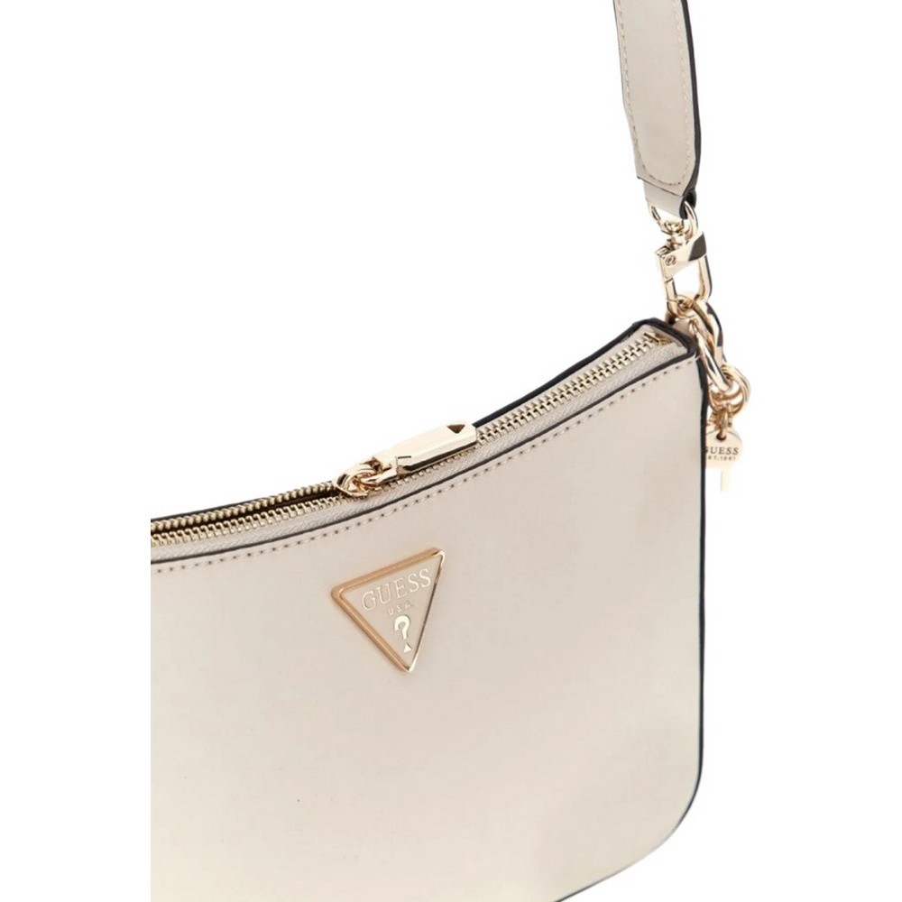 GUESS DARYNA TOP ZIP SHOULDER BAG ΤΣΑΝΤΑ ΓΥΝΑΙΚΕΙΑ ECRU