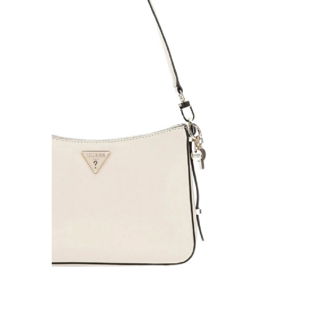 GUESS DARYNA TOP ZIP SHOULDER BAG ΤΣΑΝΤΑ ΓΥΝΑΙΚΕΙΑ ECRU