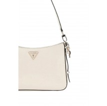 GUESS DARYNA TOP ZIP SHOULDER BAG ΤΣΑΝΤΑ ΓΥΝΑΙΚΕΙΑ ECRU