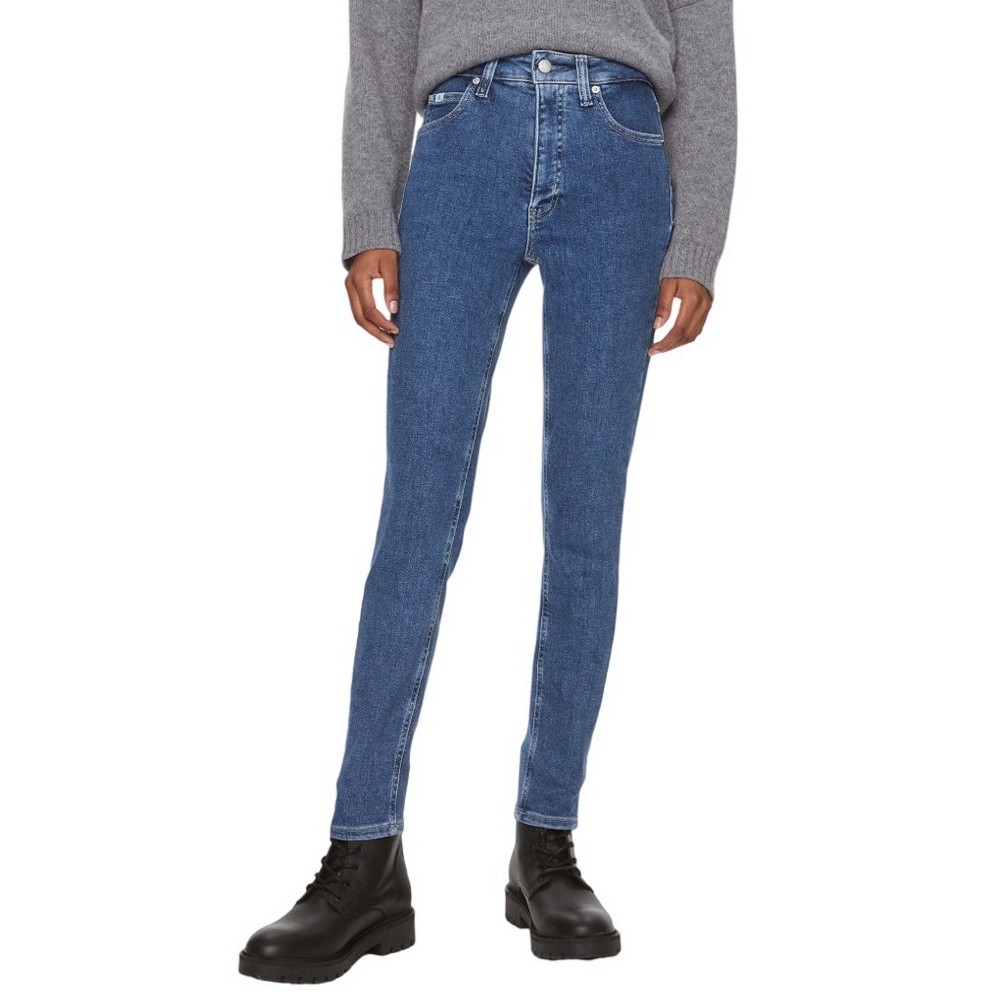 CALVIN KLEIN HIGH RISE SKINNY ΠΑΝΤΕΛΟΝΙ ΓΥΝΑΙΚΕΙΟ BLUΕ DENIM