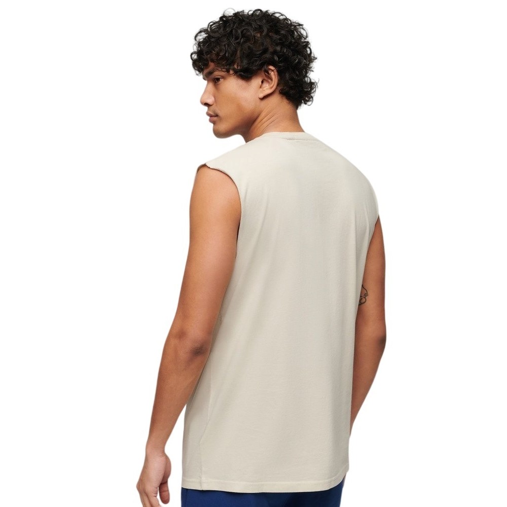 SUPERDRY ESSENTIAL LOGO TANK UB ΜΠΛΟΥΖΑ ΑΝΔΡΙΚΗ BEIGE