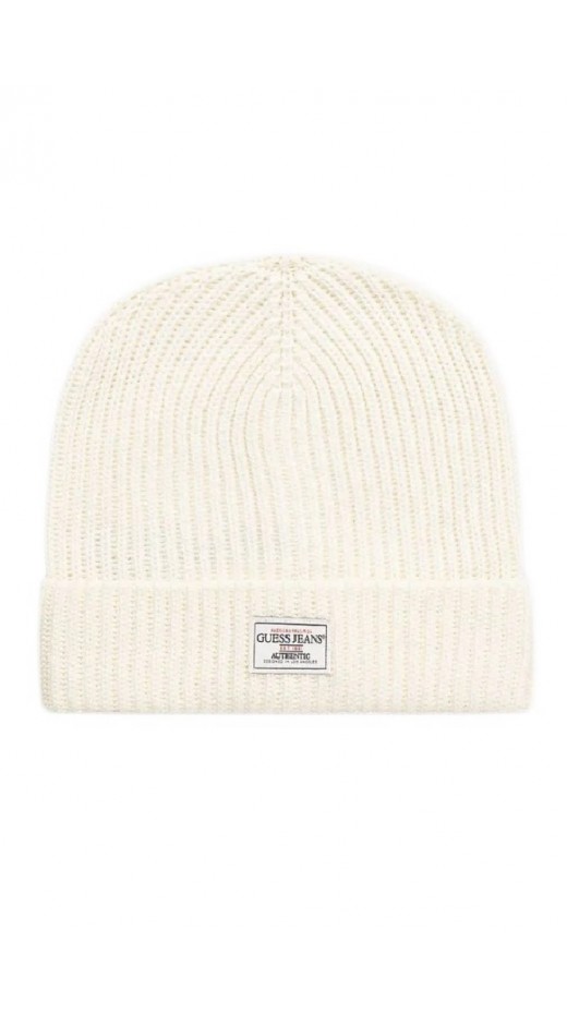 GUESS JEANS  BEANIE UNISEX ΣΚΟΥΦΟΣ ΑΝΔΡΙΚΟΣ WHITE