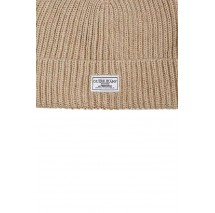 GUESS JEANS  BEANIE UNISEX ΣΚΟΥΦΟΣ ΑΝΔΡΙΚΟΣ BEIGE