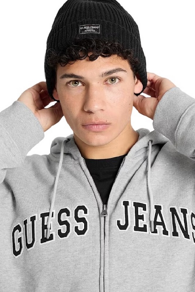 GUESS JEANS  BEANIE UNISEX ΣΚΟΥΦΟΣ ΑΝΔΡΙΚΟΣ BLACK