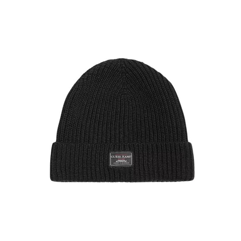 GUESS JEANS  BEANIE UNISEX ΣΚΟΥΦΟΣ ΑΝΔΡΙΚΟΣ BLACK