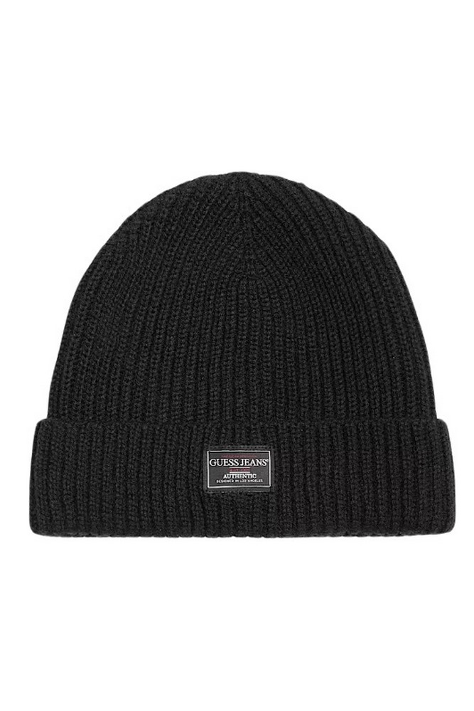 GUESS JEANS  BEANIE UNISEX ΣΚΟΥΦΟΣ ΑΝΔΡΙΚΟΣ BLACK