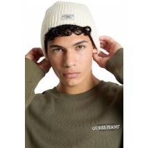 GUESS JEANS  BEANIE UNISEX ΣΚΟΥΦΟΣ ΑΝΔΡΙΚΟΣ WHITE