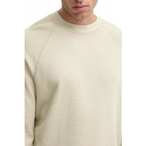 CALVIN KLEIN JEANS WASHED WOVEN LABEL WAFFLE RAGLAN ΜΠΛΟΥΖΑ ΑΝΔΡΙΚΗ PELICAN