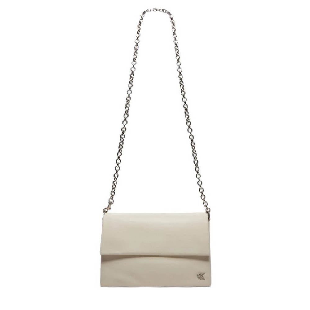 CALVIN KLEIN MICRO MONO EW FLAP25 ΤΣΑΝΤΑ ΓΥΝΑΙΚΕΙΑ EGGSHELL