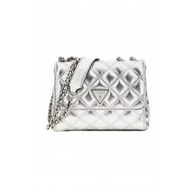 GUESS GIULLY MINI 2 COMP CNVRTBL FLP ΤΣΑΝΤΑ ΓΥΝΑΙΚΕΙΑ SILVER