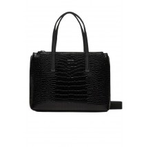 CALVIN KLEIN MUST MEDIUM TOTE_CROCO ΤΣΑΝΤΑ ΓΥΝΑΙΚΕΙΑ BLACK