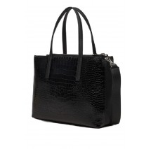 CALVIN KLEIN MUST MEDIUM TOTE_CROCO ΤΣΑΝΤΑ ΓΥΝΑΙΚΕΙΑ BLACK