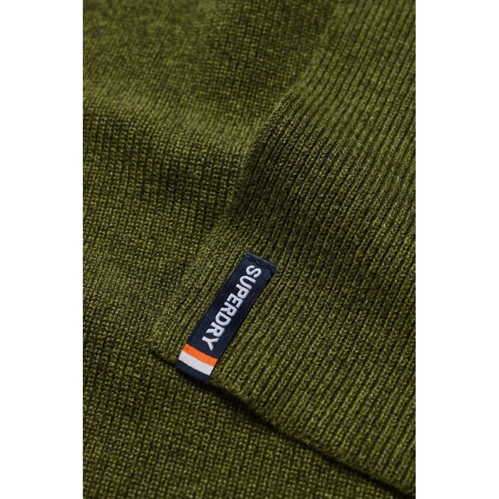 SUPERDRY D3 SDNA ESSENTIAL LOGO KNITTED SCARF ΚΑΣΚΟΛ ΓΥΝΑΙΚΕΙΟ GREEN