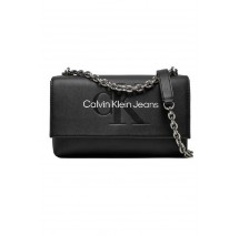 CALVIN KLEIN JEANS SCULPTED EW FLAP W/CHAIN25 MONO ΤΣΑΝΤΑ ΓΥΝΑΙΚΕΙΑ BLACK