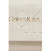 CALVIN KLEIN JEANS SCULPTED EW FLAP W/CHAIN25 MONO ΤΣΑΝΤΑ ΓΥΝΑΙΚΕΙΑ EGGSHELL