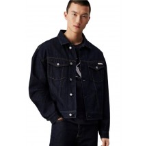 CALVIN KLEIN JEANS RELAXED DENIM JACKET ΜΠΟΥΦΑΝ ΤΖΙΝ ΑΝΔΡΙΚΟ DARK INDIGO