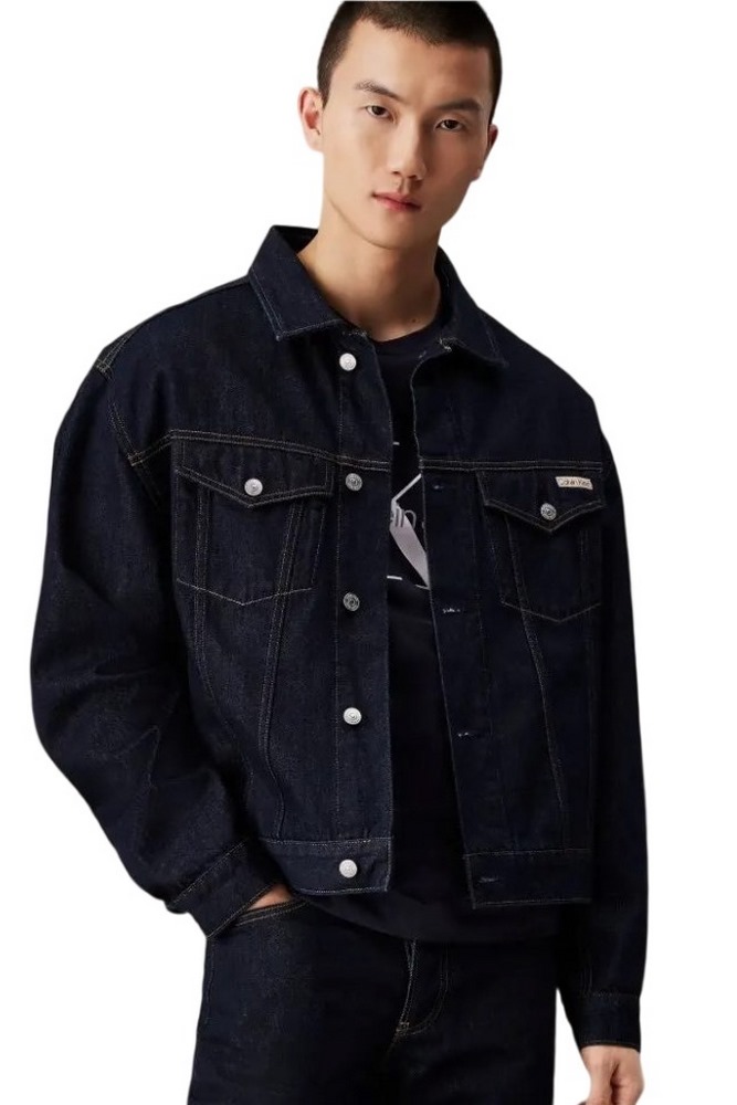 CALVIN KLEIN JEANS RELAXED DENIM JACKET ΜΠΟΥΦΑΝ ΤΖΙΝ ΑΝΔΡΙΚΟ DARK INDIGO