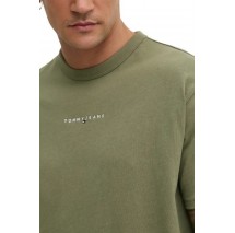 TOMMY JEANS RLX LINEAR LOGO TEE T-SHIRT ΜΠΛΟΥΖΑ ΑΝΔΡΙΚΗ GREEN