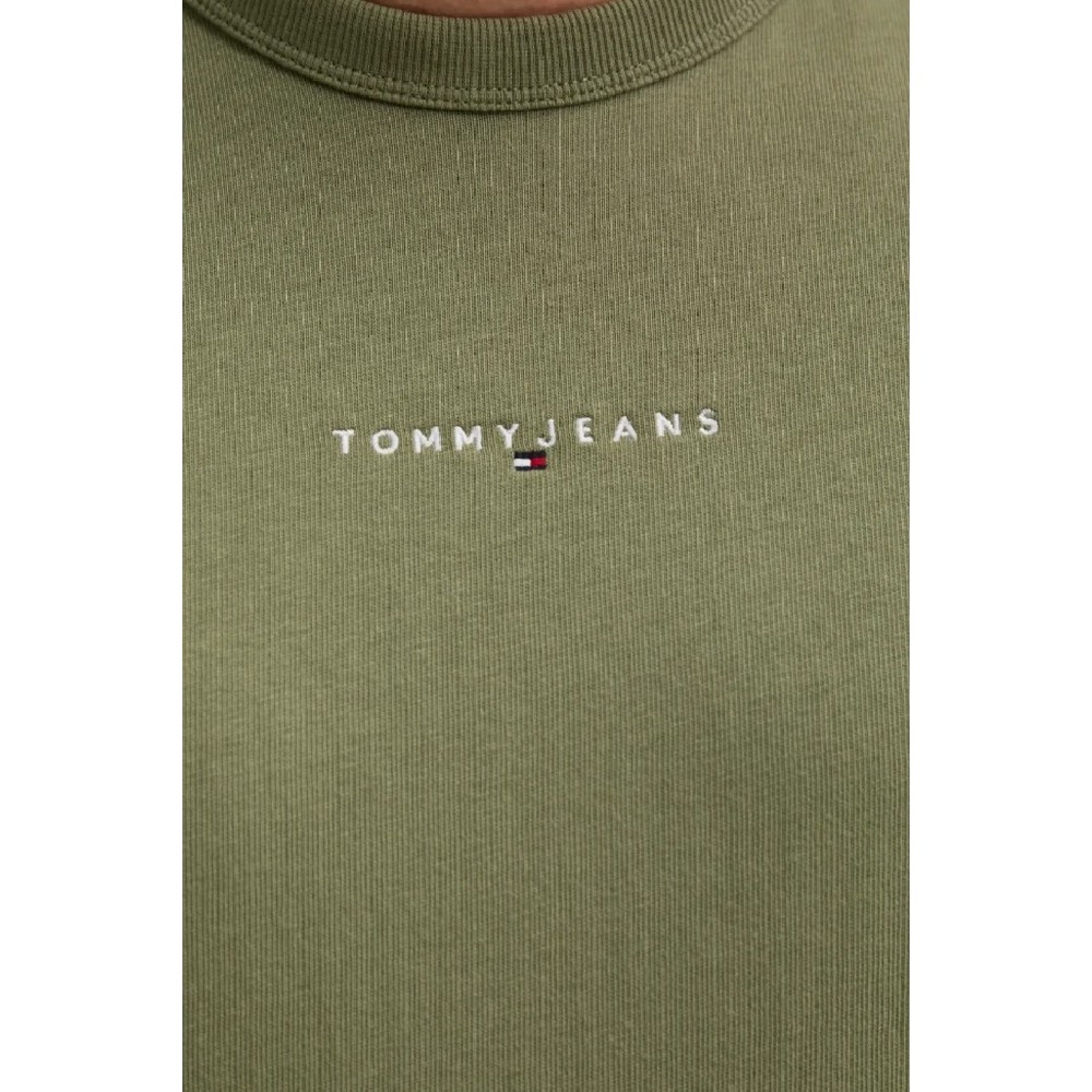 TOMMY JEANS RLX LINEAR LOGO TEE T-SHIRT ΜΠΛΟΥΖΑ ΑΝΔΡΙΚΗ GREEN