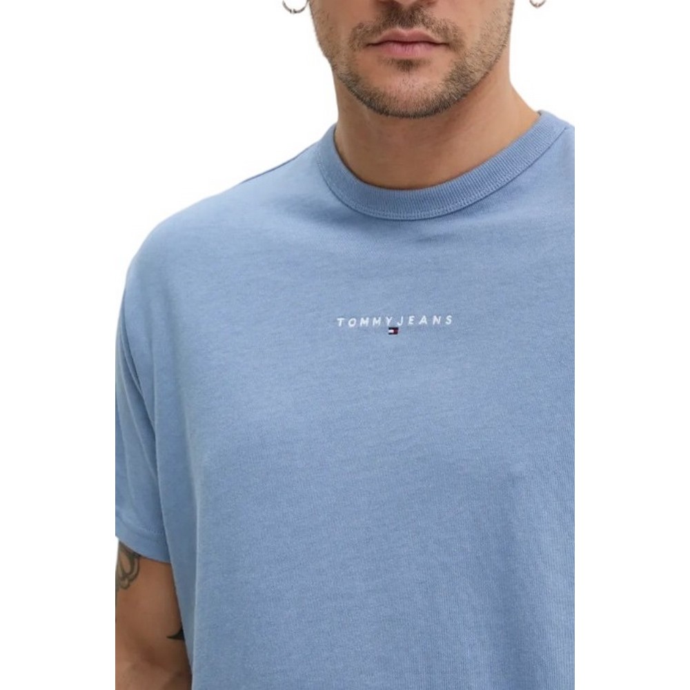 TOMMY JEANS RLX LINEAR LOGO TEE T-SHIRT ΜΠΛΟΥΖΑ ΑΝΔΡΙΚΗ BLUE