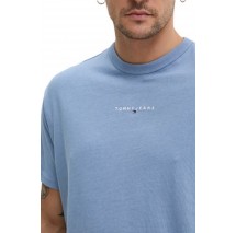 TOMMY JEANS RLX LINEAR LOGO TEE T-SHIRT ΜΠΛΟΥΖΑ ΑΝΔΡΙΚΗ BLUE