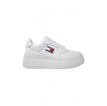 TOMMY HILFIGER RETRO BASKET FLATFORM ESS ΠΑΠΟΥΤΣΙ ΓΥΝΑΙΚΕΙΟ WHITE