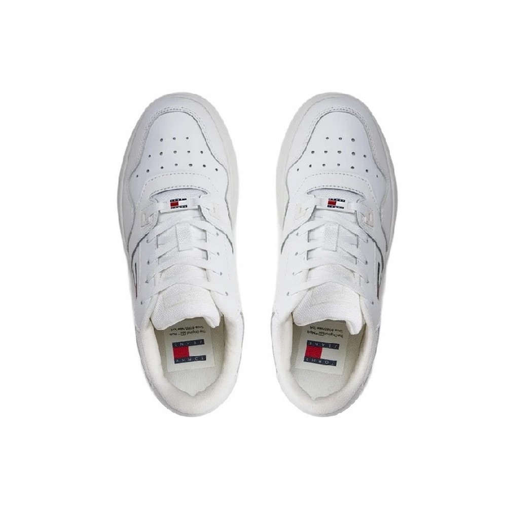 TOMMY HILFIGER RETRO BASKET FLATFORM ESS ΠΑΠΟΥΤΣΙ ΓΥΝΑΙΚΕΙΟ WHITE