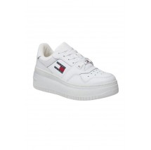 TOMMY HILFIGER RETRO BASKET FLATFORM ESS ΠΑΠΟΥΤΣΙ ΓΥΝΑΙΚΕΙΟ WHITE