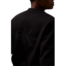 CALVIN KLEIN JEANS MONOLOGO APPLIQUE KNIT BOMBER ΖΑΚΕΤΑ ΑΝΔΡΙΚΗ BLACK