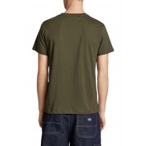 TOMMY JEANS SLIM LINEAR CHEST SS TEE EXT T-SHIRT ΜΠΛΟΥΖΑ ΑΝΔΡΙΚΗ GREEN