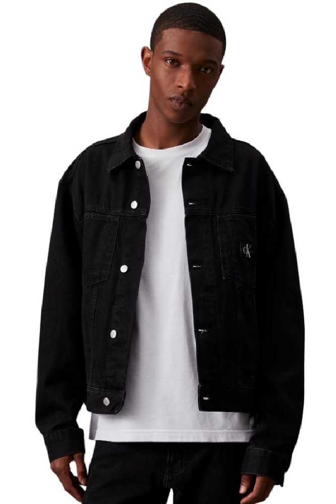 CALVIN KLEIN JEANS RELAXED DENIM JACKET ΜΠΟΥΦΑΝ ΑΝΔΡΙΚΟ BLACK DENIM